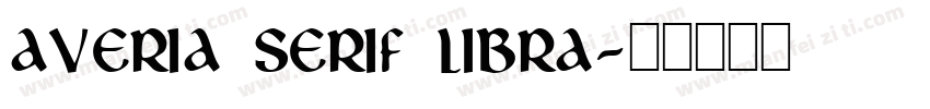 Averia serif libra字体转换